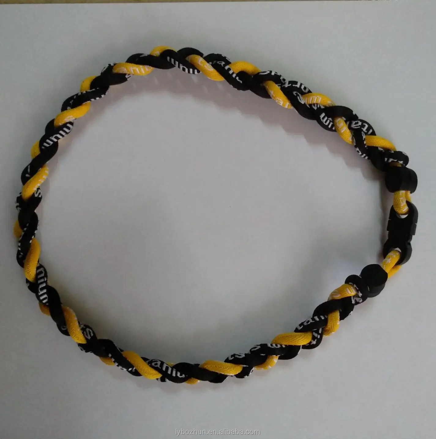 Wholesale Tornado Braided Rope Necklace Sports Titanium 3 Rope Braided Sport Rope Necklace Buy