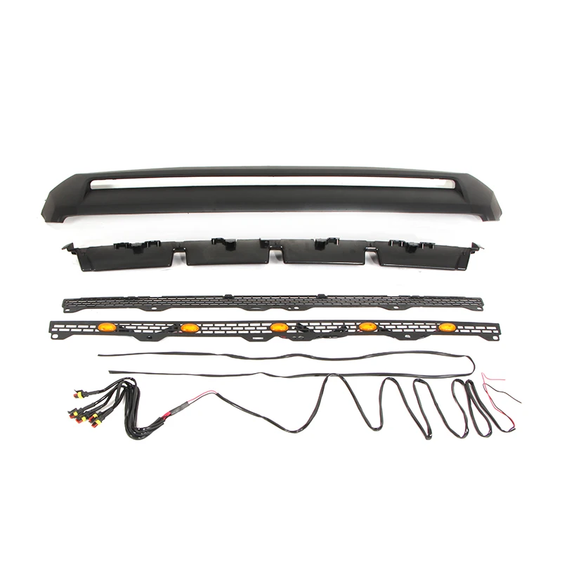 Hood Vent Led Light Bar Hood Scoop Steel Mesh Grille Insert Fit For