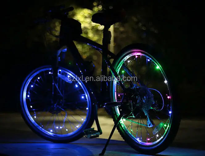 kleur veranderende led fietswiel spaaks wiel lichten veiligheid ... kleur veranderende led fietswiel spaaks wiel lichten veiligheid ...