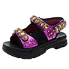 kids lady flat fashion leather sandals for women