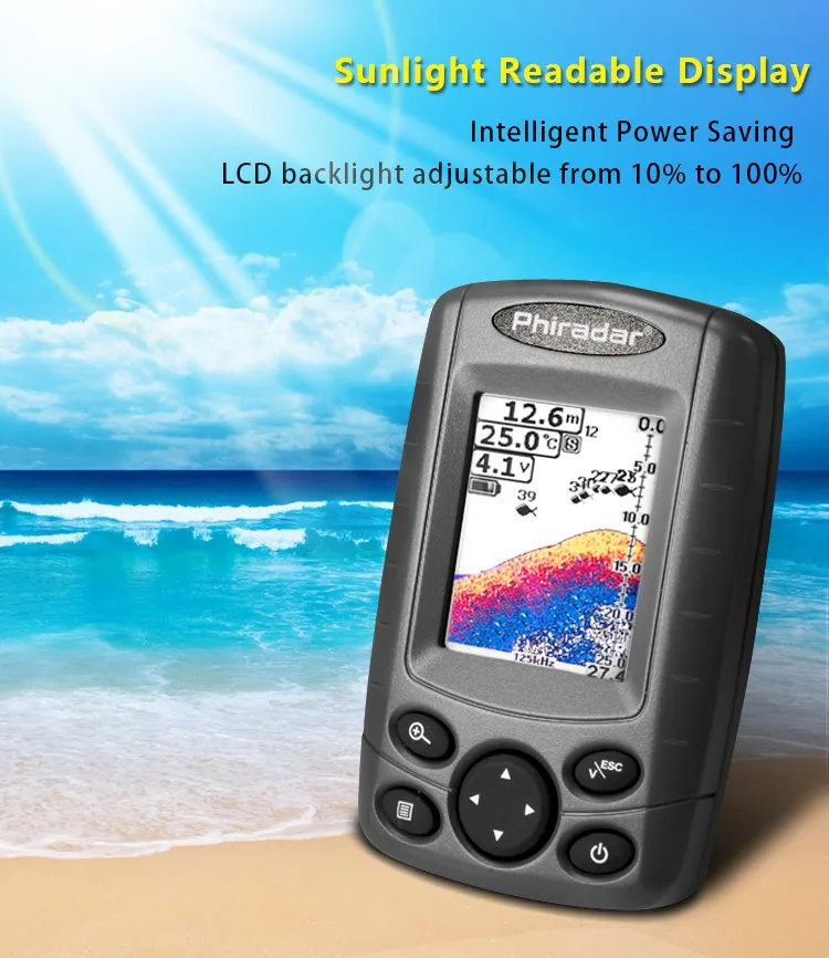 Phiradar Gps Fish Finder Color Screen Fish Finder Buy Wireless Fish