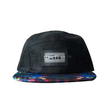 Fashion Custom Made Printing Flat Brim 5 Panel Snapback Cap Design Caps Hats For Bill To Flip Plain Product Printing Flat Brim 5 Panel Snapback Cap
