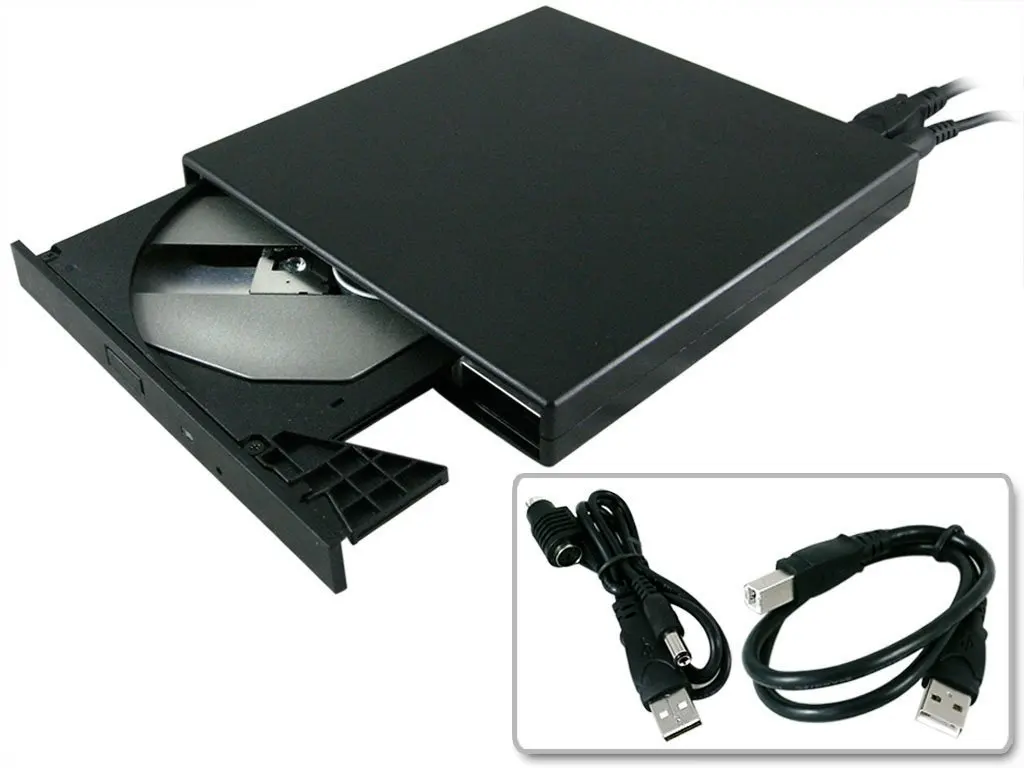 Haiker New 24X External USB Slim CD-ROM Drive For Dell laptop