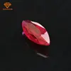 China marquise ruby stone prices faceted bottom ruby