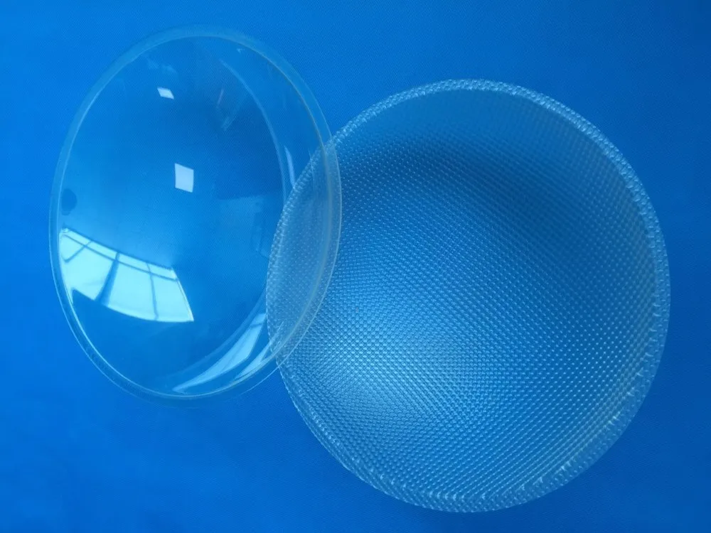 Custom Round Dome Vacuum Formed Plastic Clear Led Ceiling Light Covers