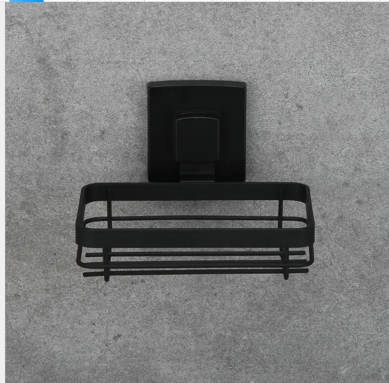 Bathroom Accessories Strong Stainless Steel Black Vacuum Suction Cup