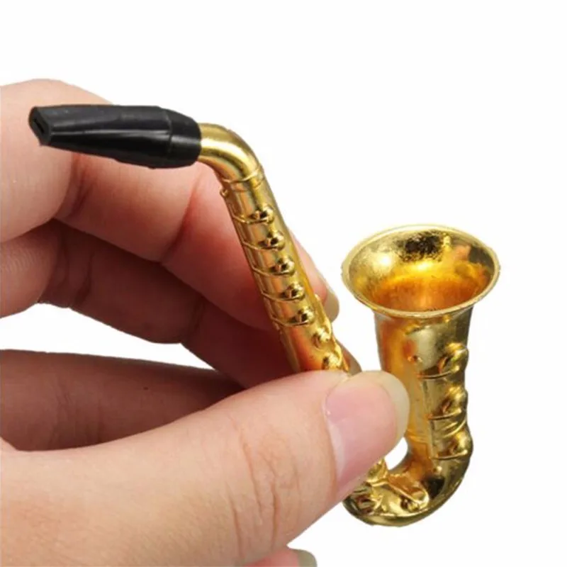 Factory Direct Price Trumpet Shape Weed Metal Tobacco Pipes Smoking
