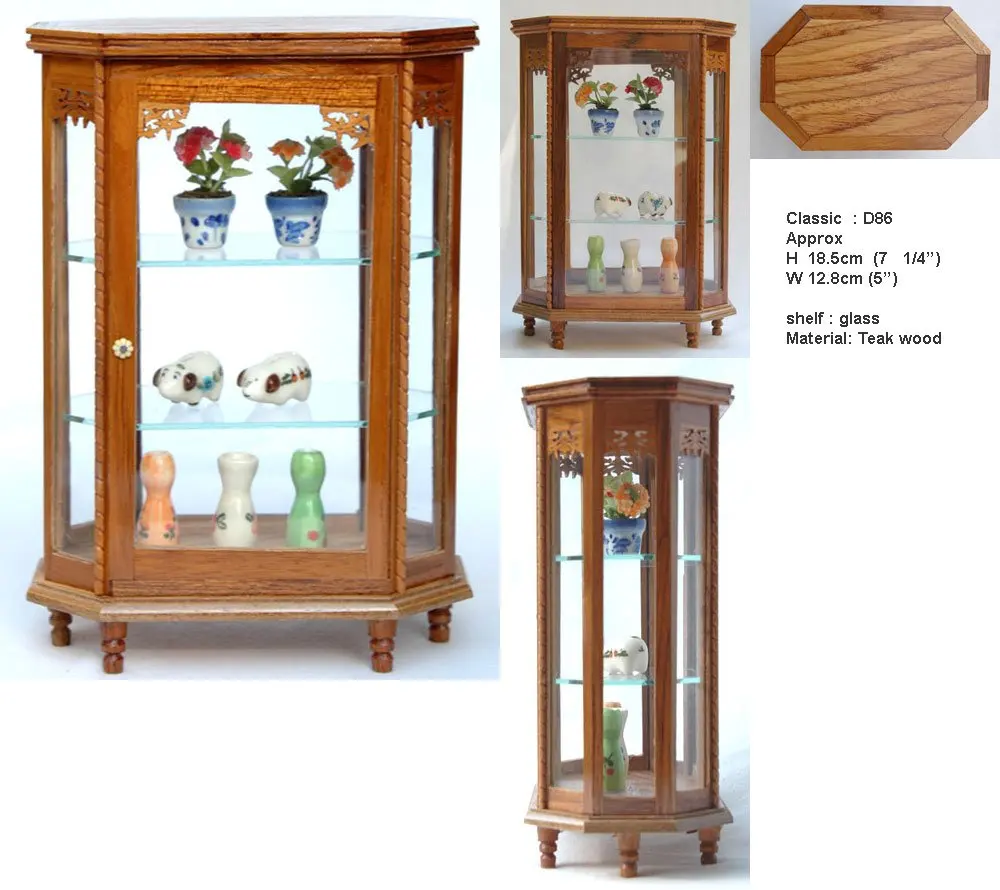 Miniature Teak Wood Display Cabinet Buy Miniature Furniture