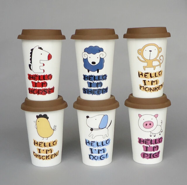 Haonai Ceramic/porcelain Travel Coffee Mugs Tumbler Cups Buy Travel