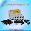 2.4ghz digital wireless security kit 8ch 720p wifi ip camera cctv camera system
