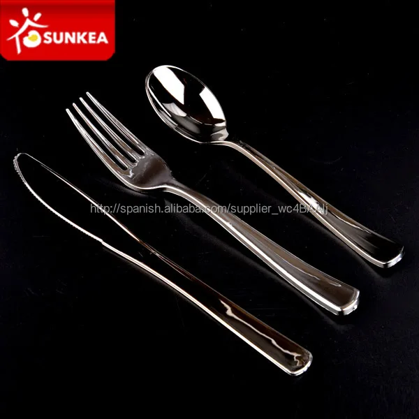 cubiertos de plástico desechables-Juegos de cubiertos-Identificación