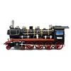 Iron Metal Crafts Vintage Home Metal Steam Locomotive Handmade Train Model Diecast Home Decoration Metal Train Kids Gift Craft