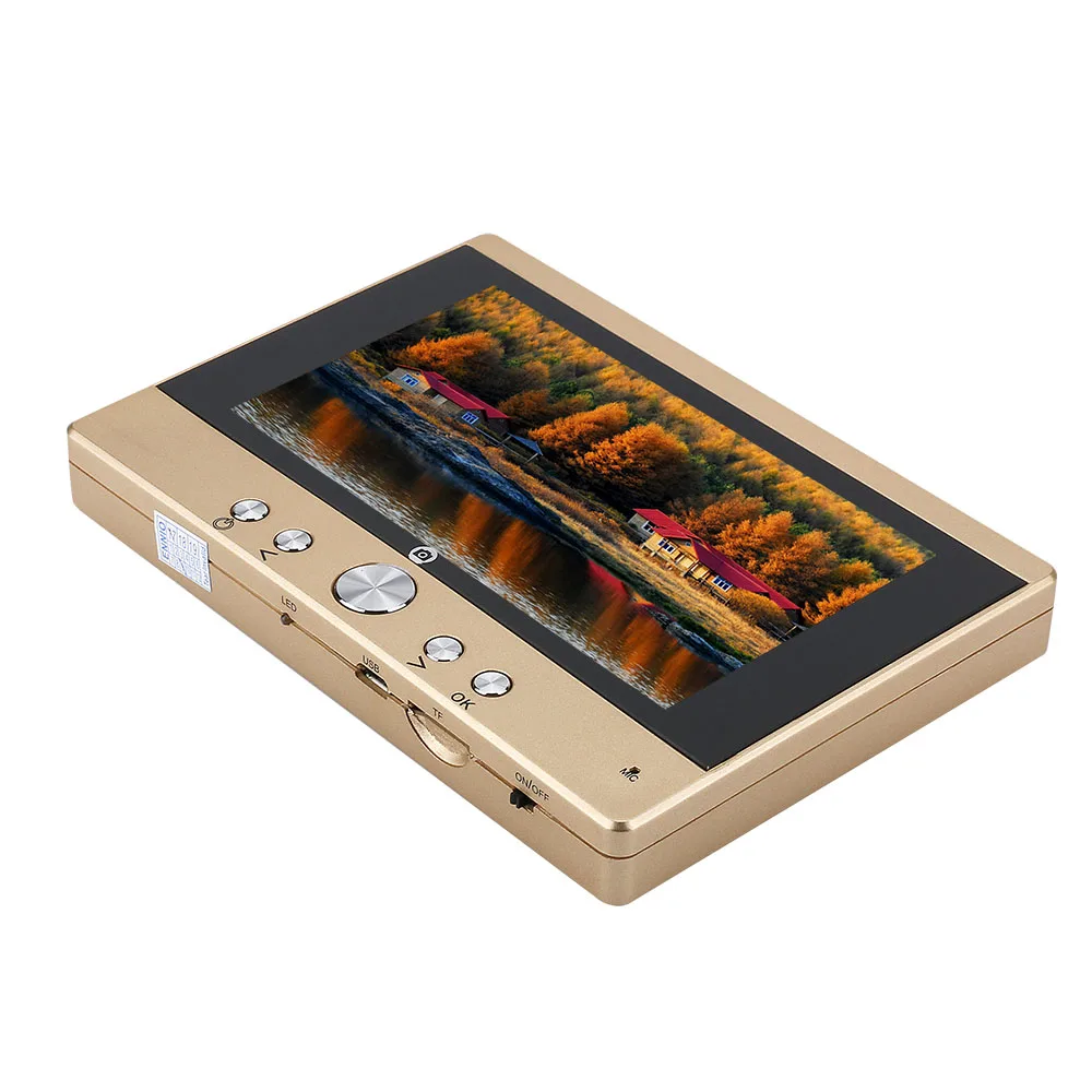 720p Wifi Wireless Digital Peephole Door Viewer 5" Front Door Peephole