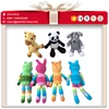 Panda deer frog dog cat animal crochet toys free patterns
