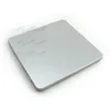 silver aluminum windowed tin cd case