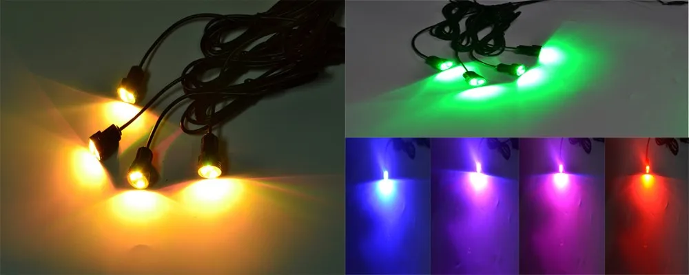 8pod 9w RGB LED Drain Plug Light Underwater Light for boat