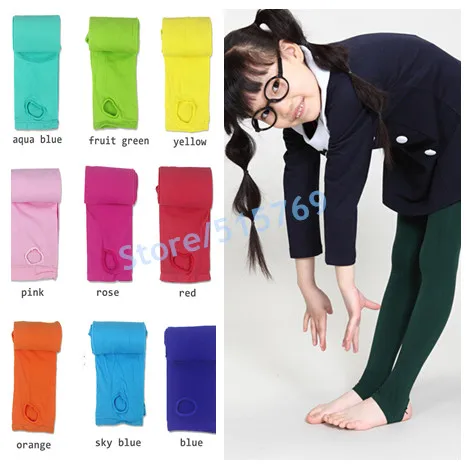 1pc 2015 children spring autumn tights for warm 120D velvet pantyhose kids girls stepping foot tights