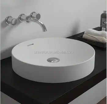 Mini Wash Hand Basin Countertop Resin Stone Baisn Solid Surface