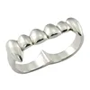 Fashion Stainless Steel Jewelry Men's Hip Hop Custom Two Finger Ring Stop smoking ring