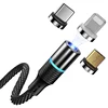 multi-purpose Usb Data Charging Mobile Phone Charger Micro Braided 3 In 1 Magnetic Usb Cable data line