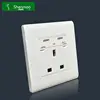 ABS /PC 6 pin double way electrical universal wall socket switch