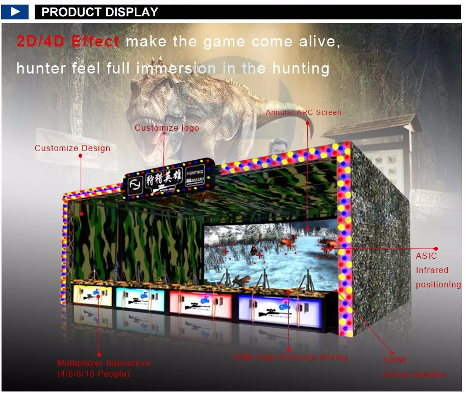Earn Money Shooting Game Equipment Best Vr Hunting Game Arcade 3d