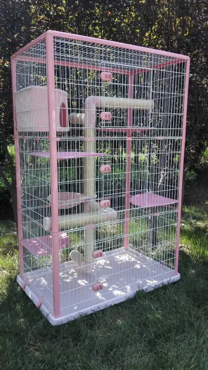 Qq Pet Factory Wholesale Metal Large Animal Cages For Sale & In And Out