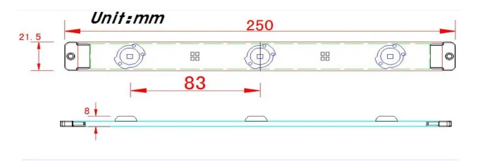 24VDC 3.6W 175degrees beam angle Nichia led strips for lightbox lighting solution, Aluminum led strips with Nichia LEDs