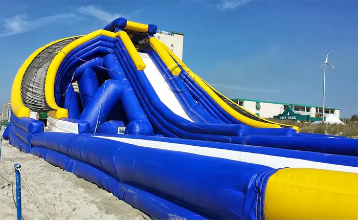 Nuevo Estilo Barato Comercial De Doble Gigante Inflable Tobogán De Agua