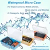 Tsunami Waterproof Orange Micro outdoor survival tool storage kit case with Clear Lid for Huawei phone
