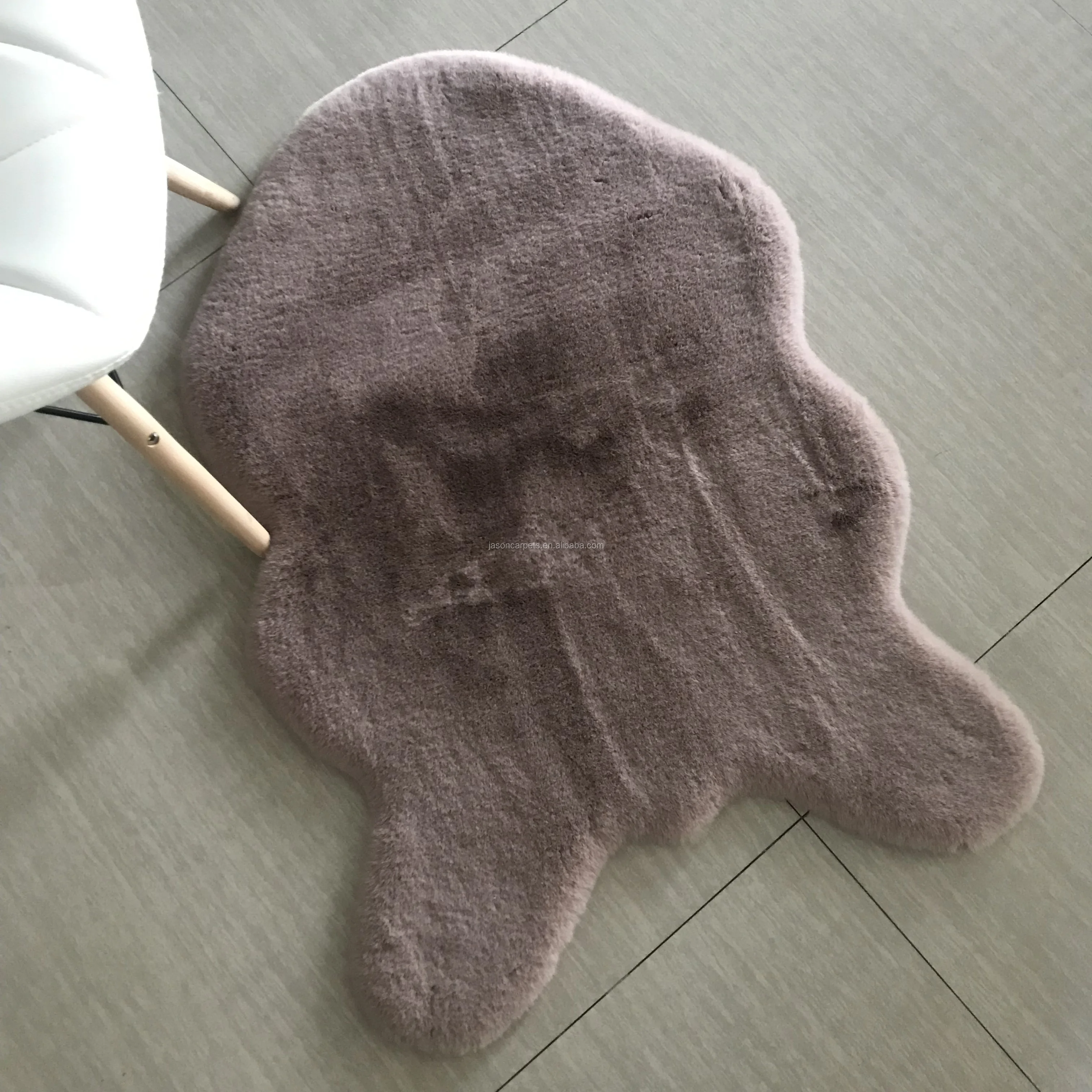 Amazon Hot Selling Polyester Rugs Beige Faux Rabbit Fur Rug Buy Faux