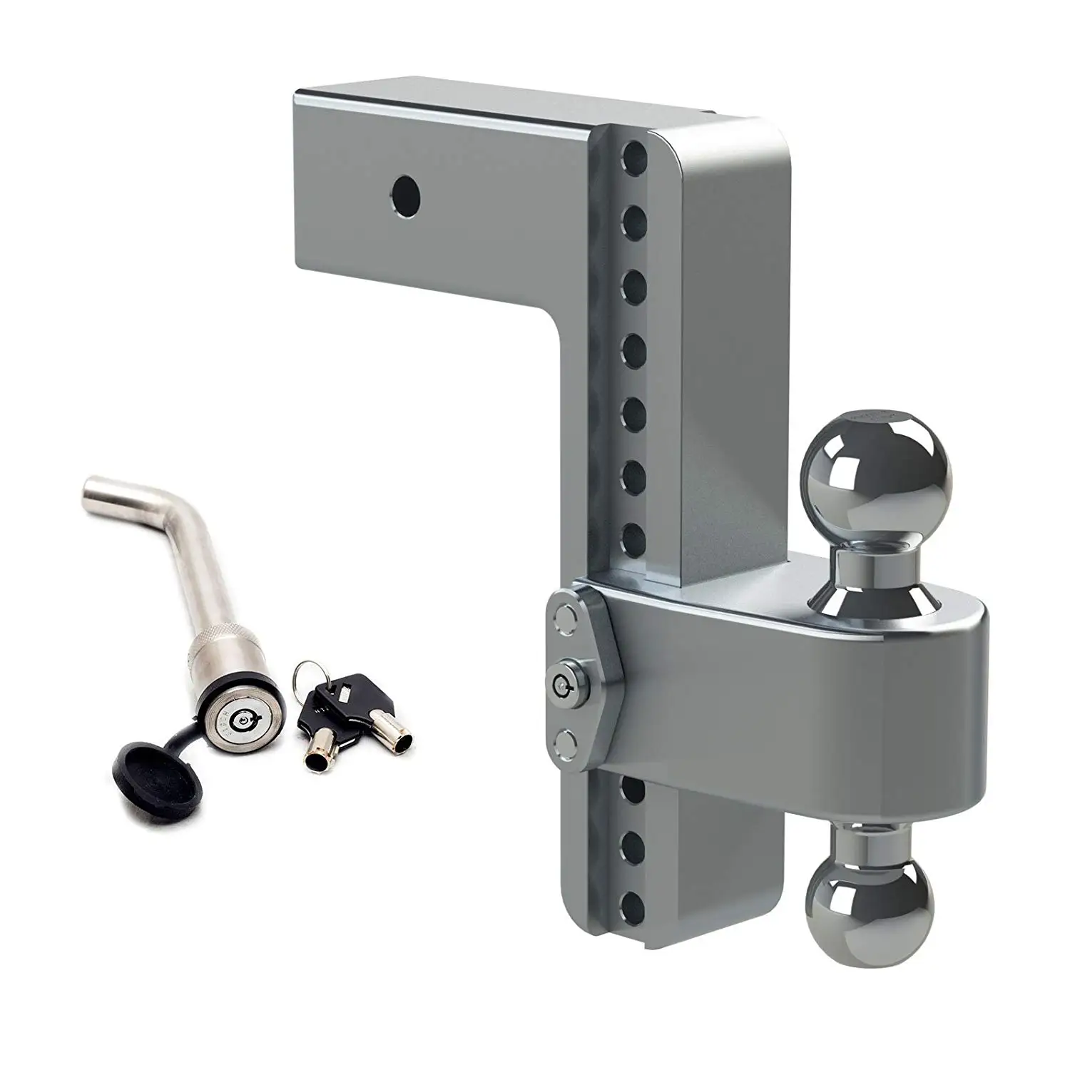 Weigh Safe WS8-2.5 Adjustable Ball Mount with 8 Drop and 2.5 Shank
