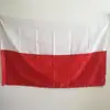 braid edge double needle sewed high quality satin drill 90*150cm 3*5ft poland national flag president campaign flags