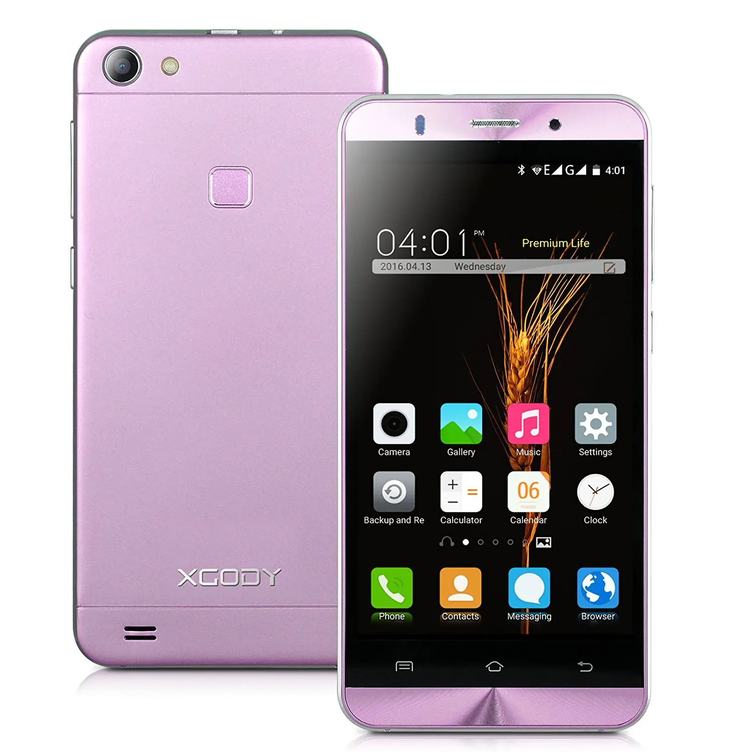 Xgody X15 5 Inch Android 5.1 Lollipop Cellphone Unlocked ROM 8GB+ RAM 1GB MTK6580 Telefonos Desbloqueados Dual Camera Support 2G/3G Network(Pink)