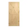 Custom Designs knotty alder Pine Wood Sliding Door Barn Door for North America