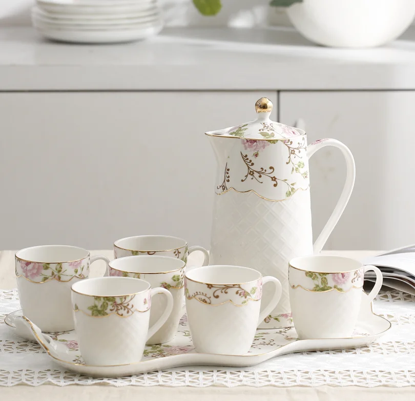 Premium Pakistani Porcelain Tea Coffee Set Grace Wholesale Ceramic Tea