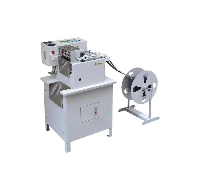 High quality fabric knife cutter polyester ribbon cutting machine fabric tape cutting machine