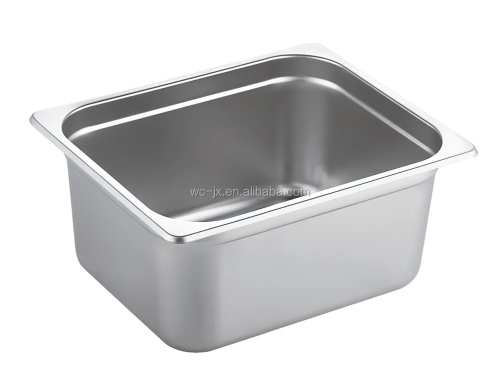 Stainless Steel Ice Cream Tubs With All The Size Including 2/1,1/1,1/2