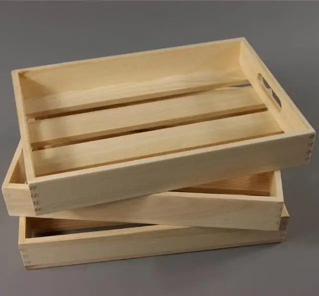 wood carrying crate