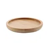 Wholesale round bamboo flower plant pot cheap flower pots bamboo serving tray