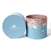 2017 high quality custom round cardboard boxes with lids wedding gift packaging paper tube with flat edge round gift box