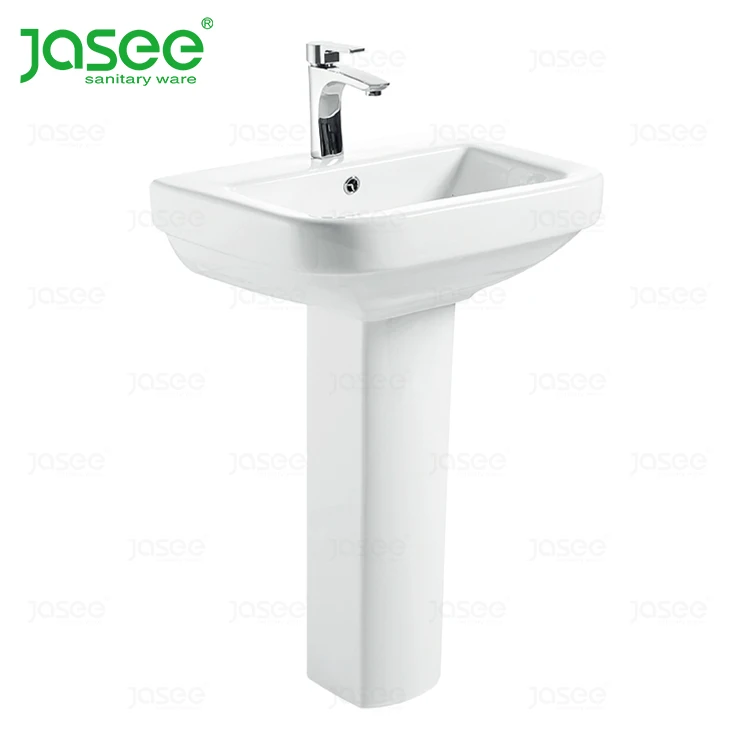 Modern european style bathroom wash basin sink pedestal basin