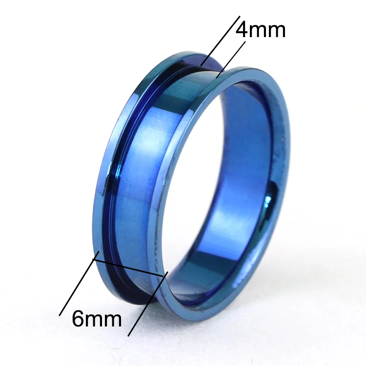 Custom Made Stainless Steel Ring Blanks For Inlay Buy Stainless Steel