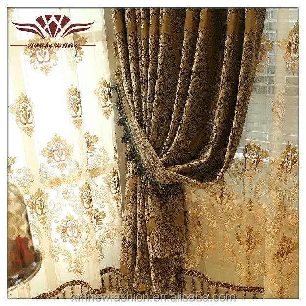Fire Retardant Blackout Curtain Fabric Supreme Antique Satin Pinch