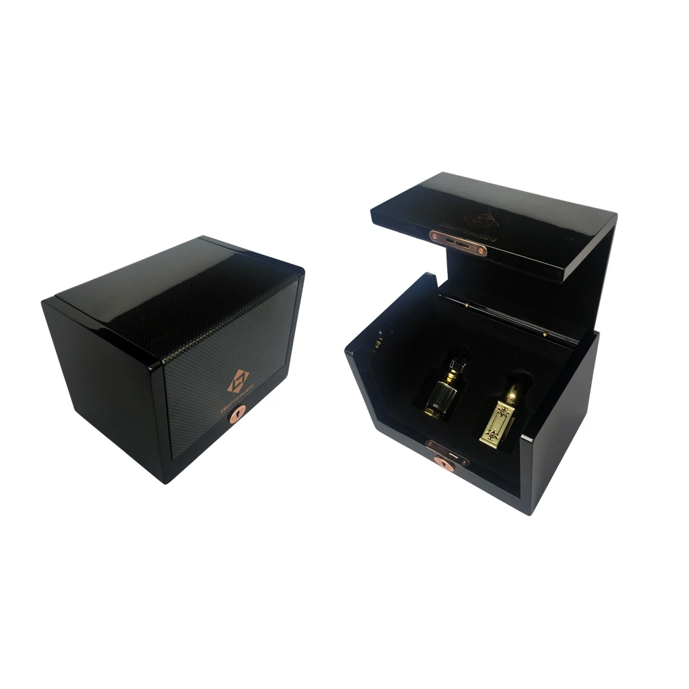 Wood Carbon Fiber Material and Display Using Wooden Perfume Box