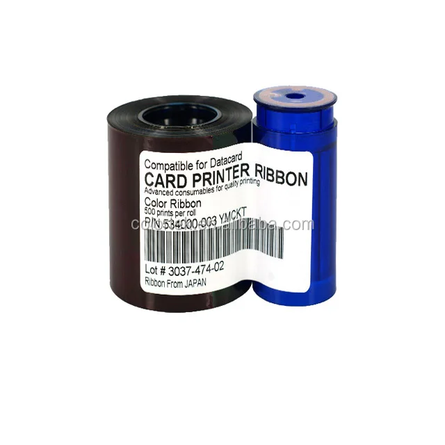 SP35//SP55//SP75//SD360//SD260 534000-003 DATACARD PRINTER RIBBON YMCKT 500 Print