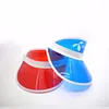 Promotional Portable Transparent PVC Plastic Transparent Sun Visor Cap with Multiple Color Selection