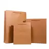China Supplier Cheap Paper Packaging Bags, Custom Recycled Kraft Paper Bag, Twisted Handles Kraft Grocery Paper Bag