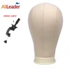 AliLeader Top Selling Wholesale 21"-25" Wig Stand Canvas Block Head for Wigs Making Tools