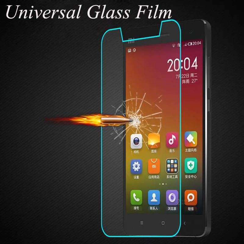 Universal Tempered Glass Screen Protector For All Smartphone Without Home Key For Xiaomi Huawei Meizu Lenovo LG Protective Film